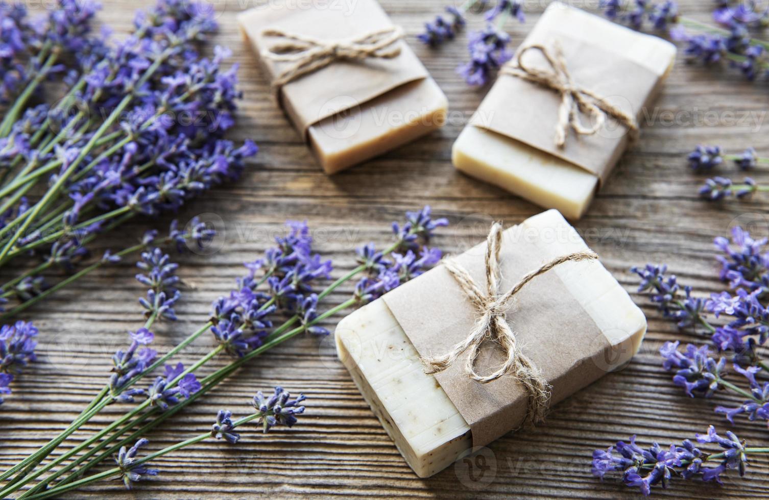 Lavender and soap photo