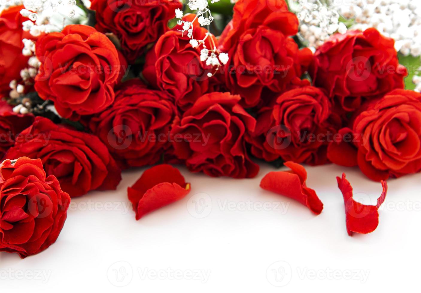 Valentine  red roses bouquet photo