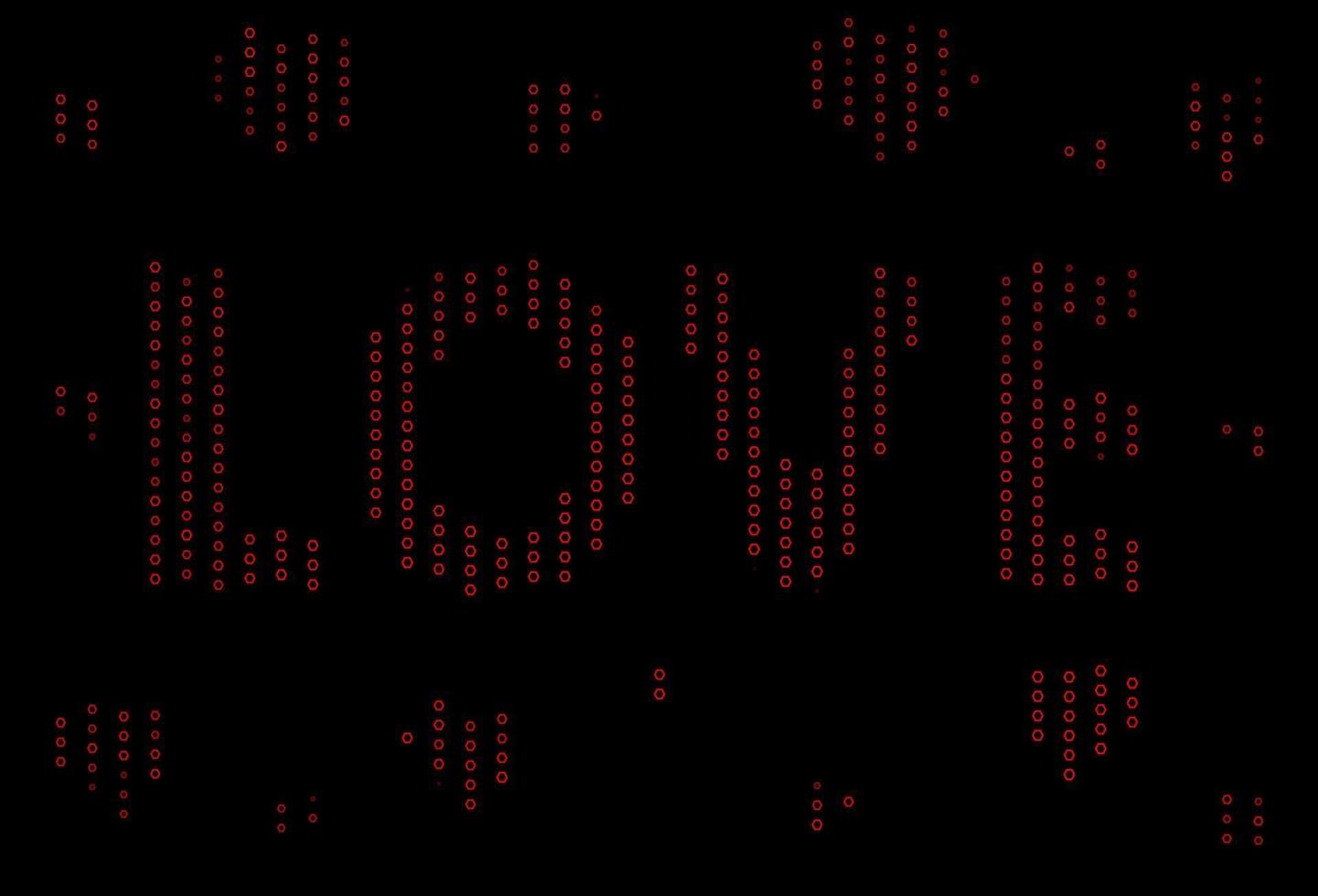 Dark Red vector texture with colorful hexagons.