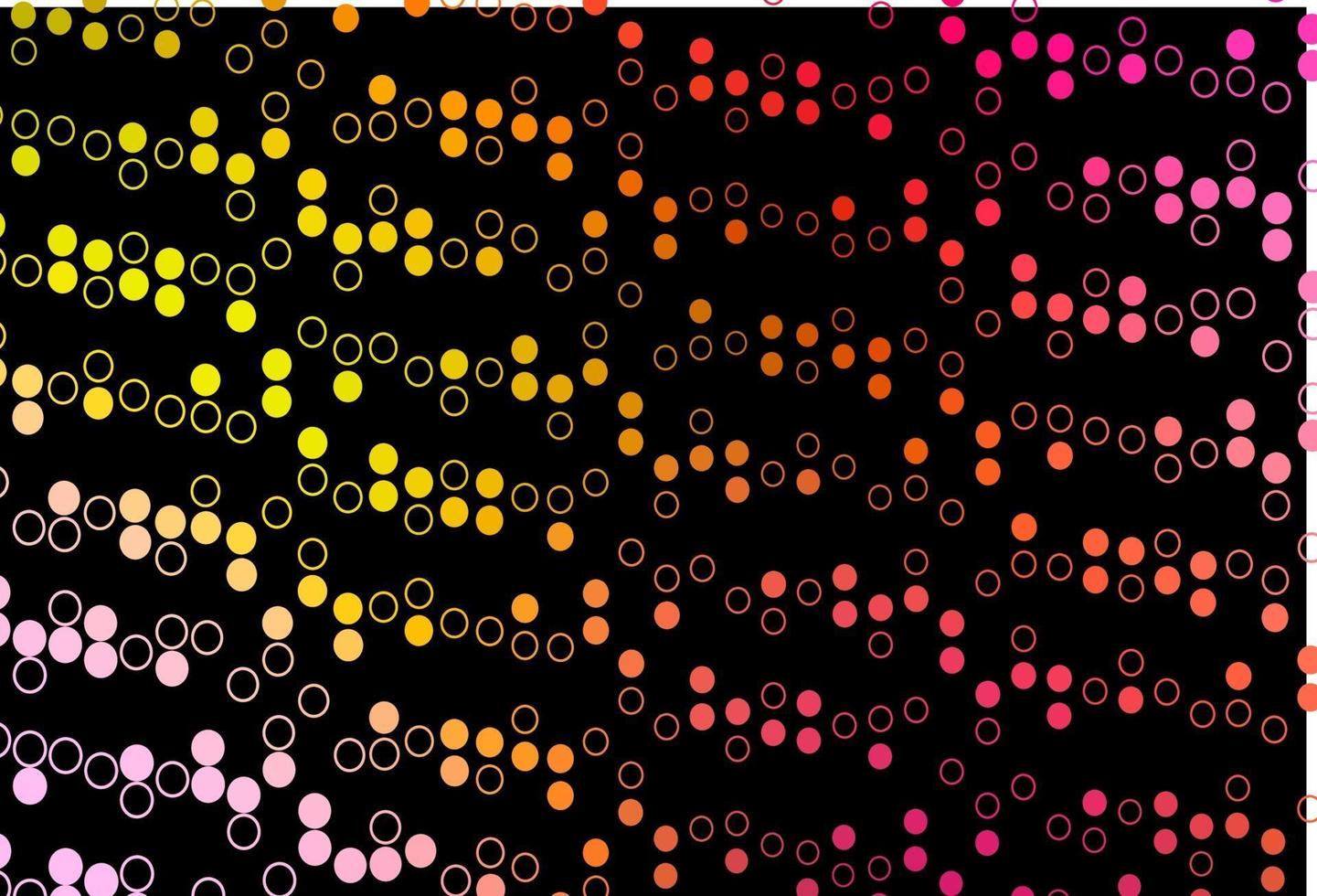 Dark Red, Yellow vector pattern with spheres.