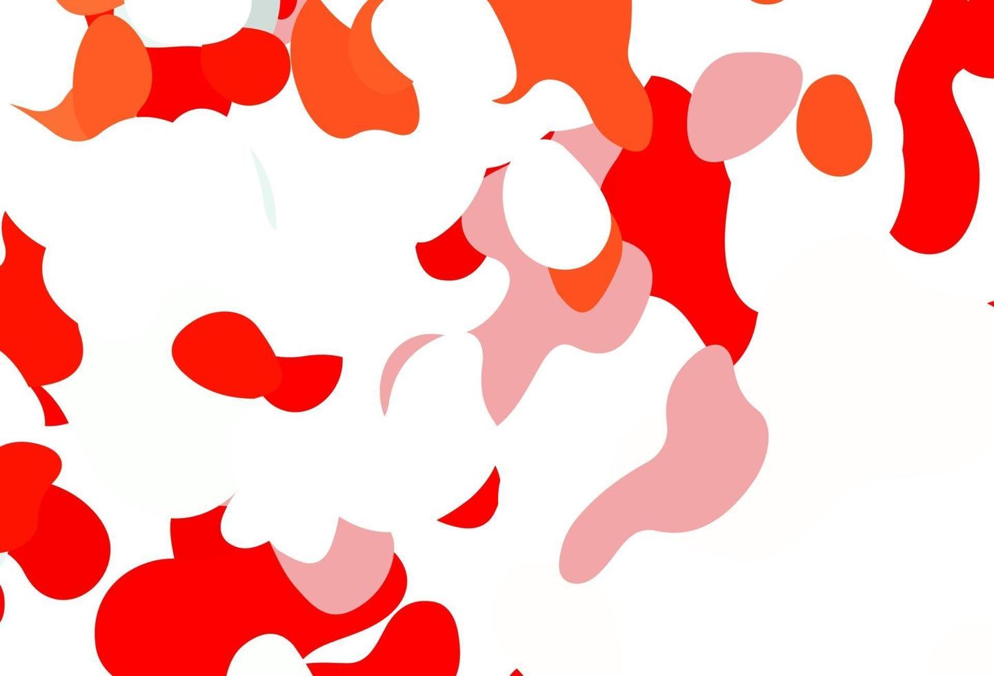 patrón de vector rojo, amarillo claro con formas caóticas.