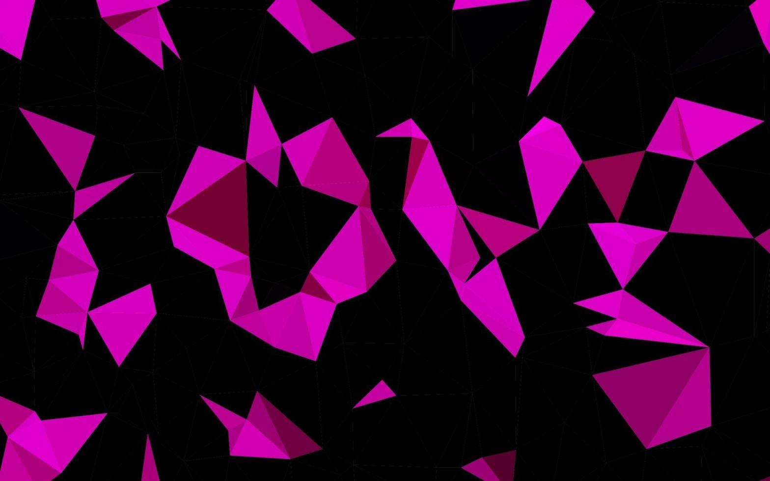 Dark Purple vector polygonal pattern.