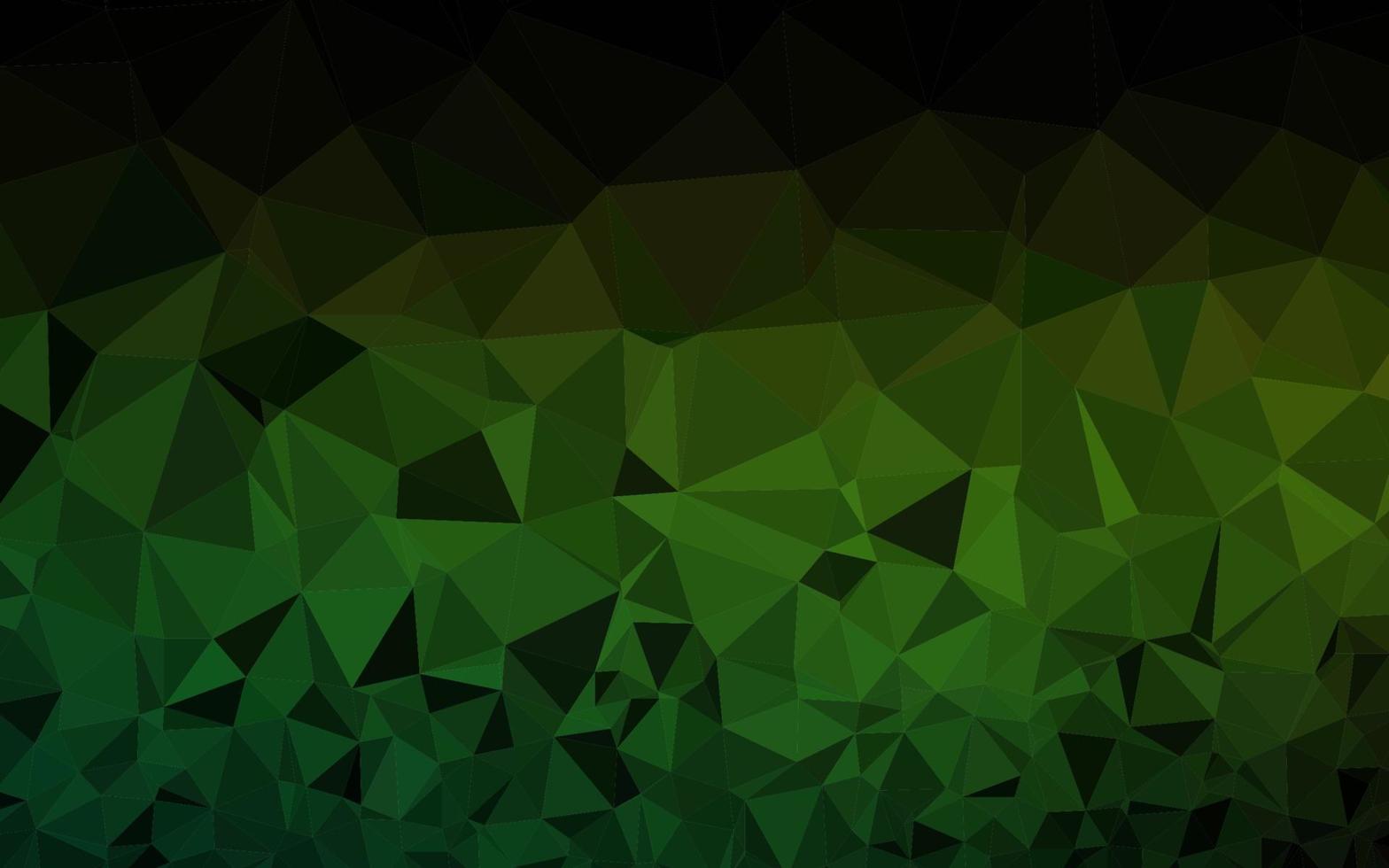 Light Green vector shining triangular template.