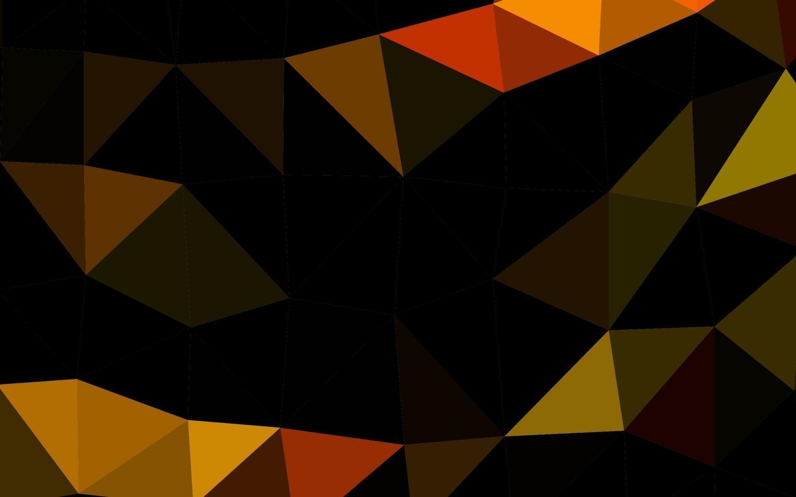 Light Orange vector abstract polygonal cover.