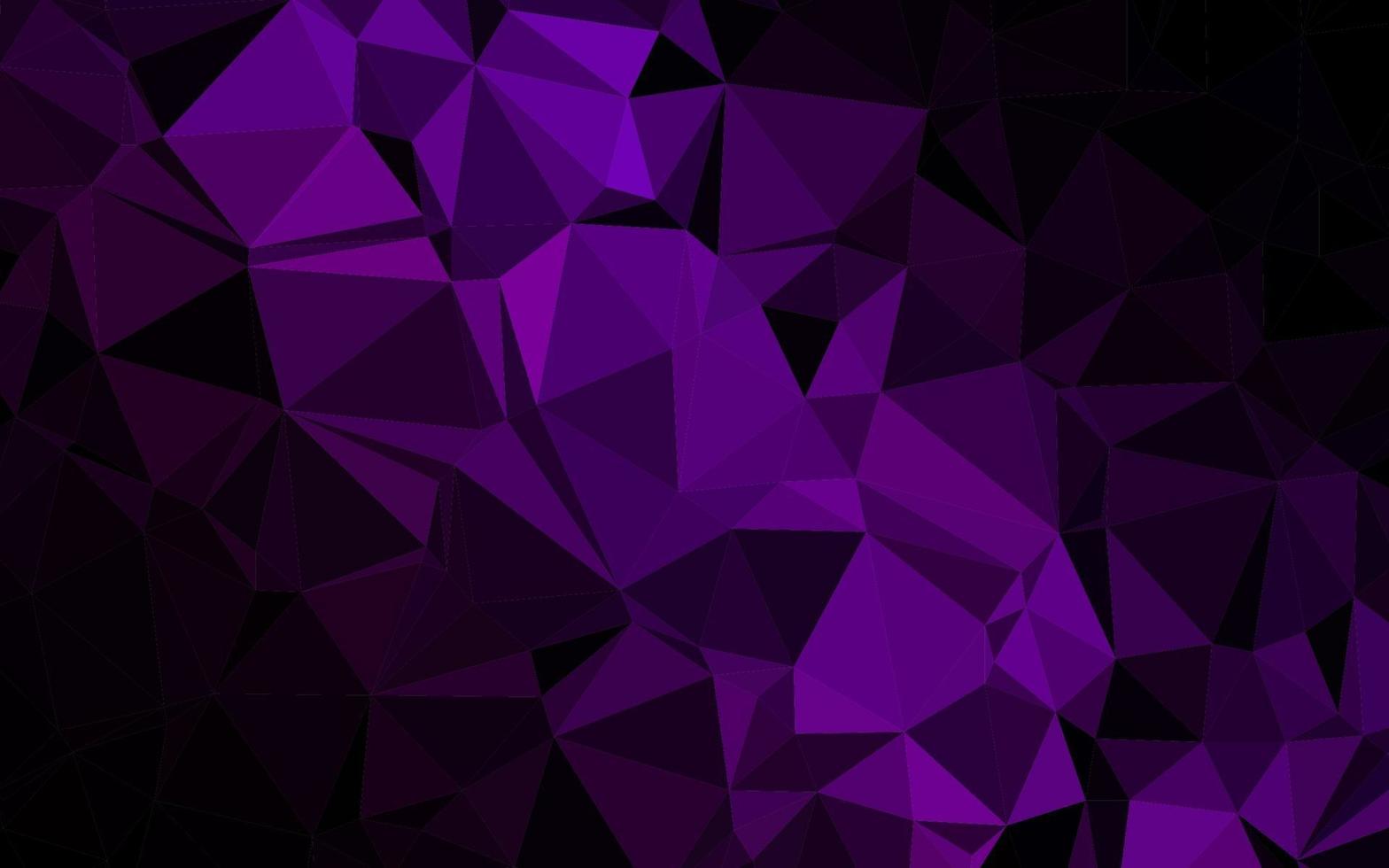 Dark Purple vector polygon abstract layout.