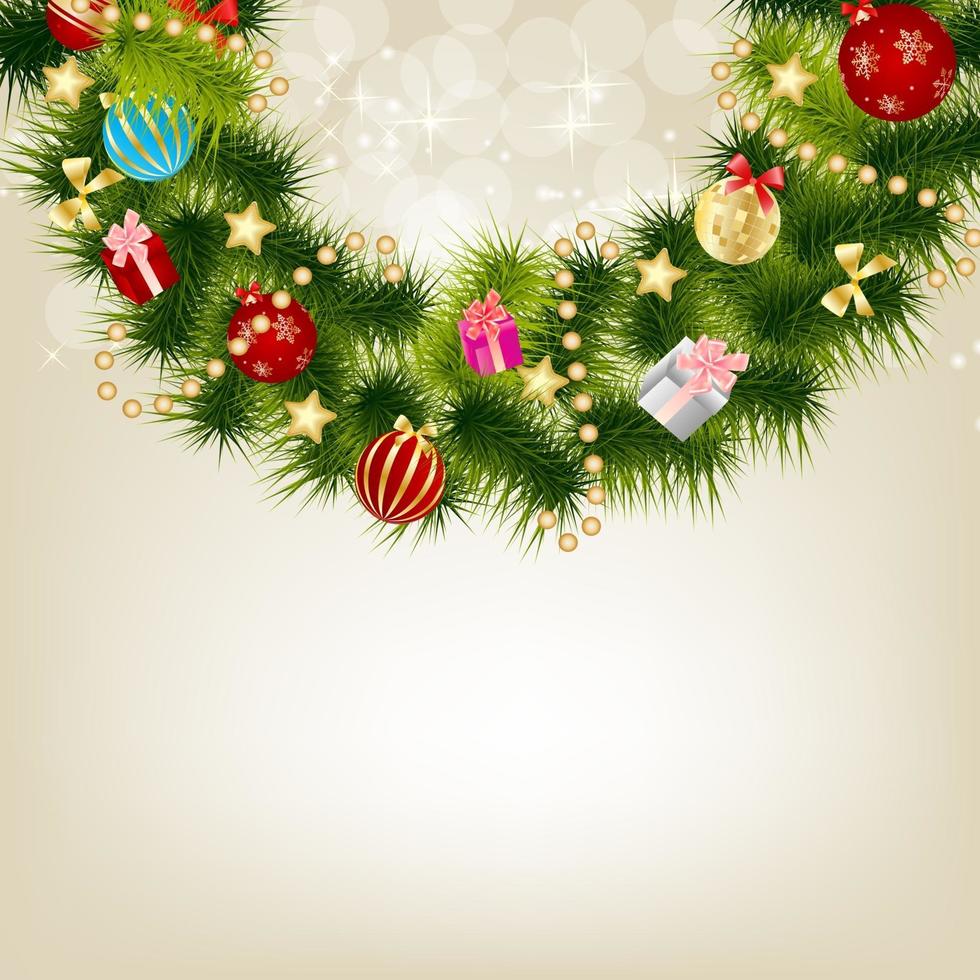 Abstract beauty Christmas and New Year background. vector