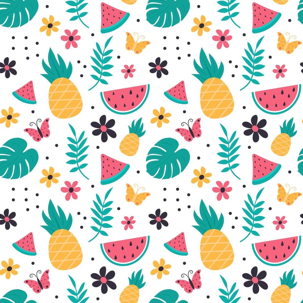 Colorful seamless summer pattern 3398356 Vector Art at Vecteezy