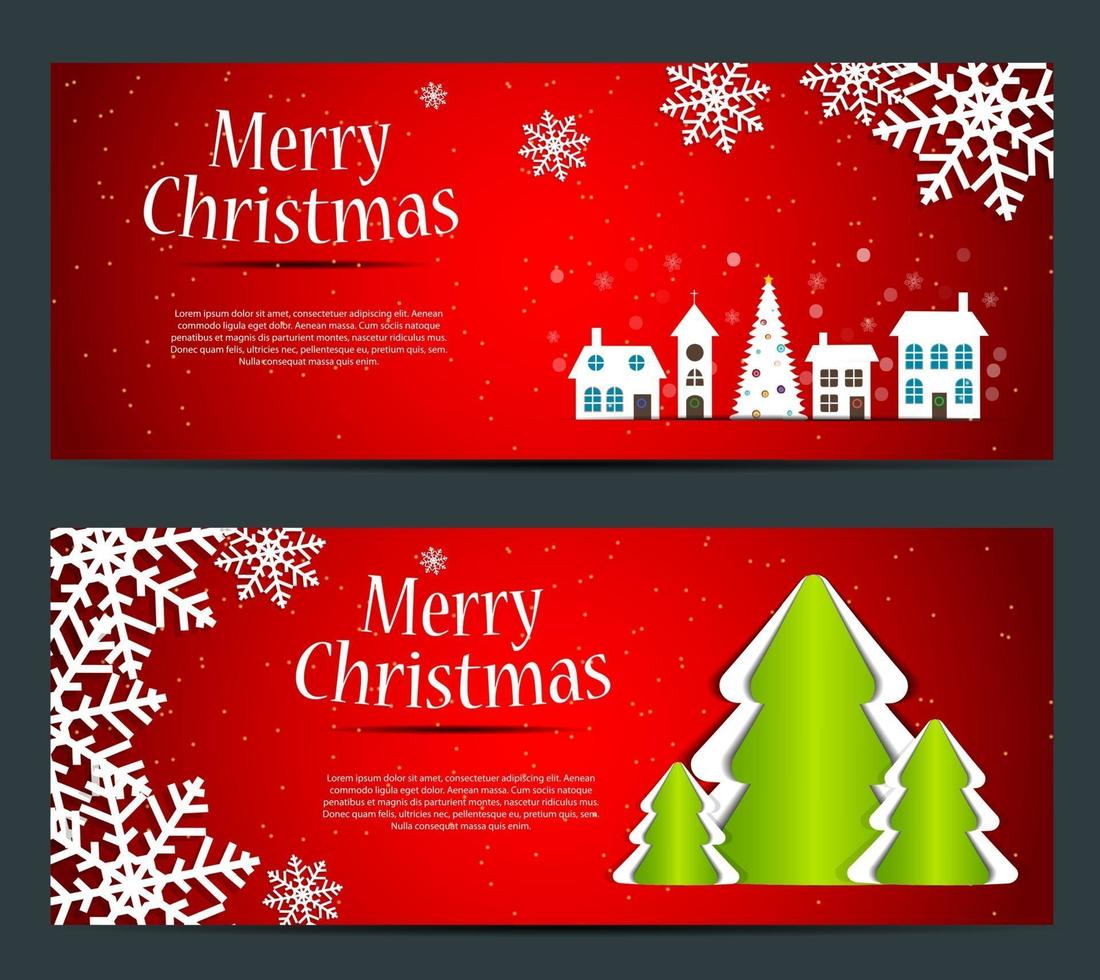 Abstract beauty Christmas and New Year banner. vector