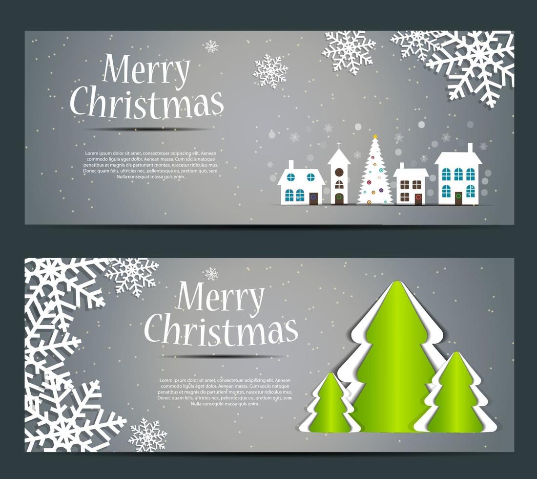 Abstract beauty Christmas and New Year banner. vector