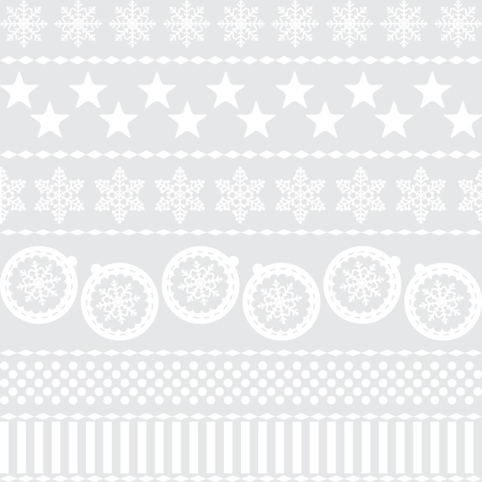 Winter Christmas New Year Seamless Pattern. vector