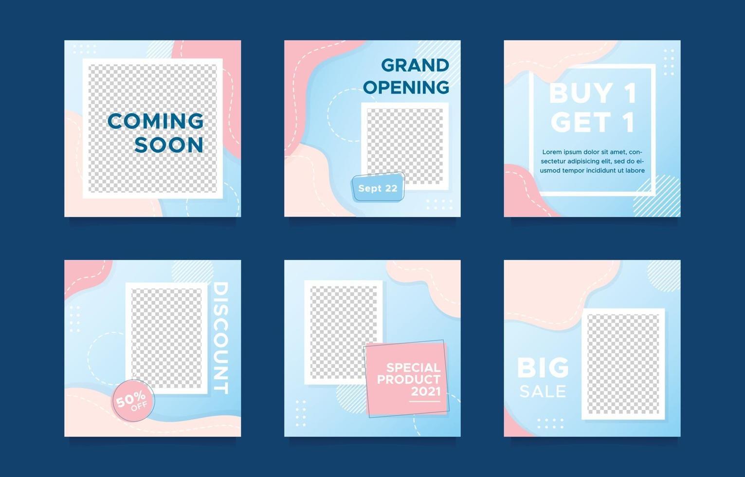 Social Media Post and Story Template vector