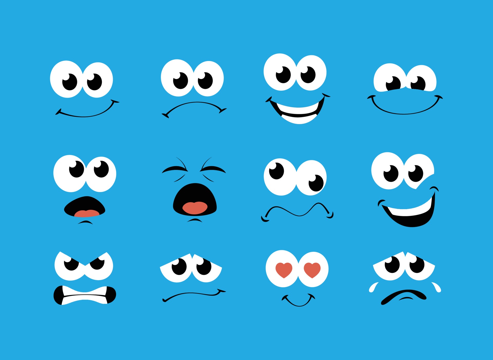cartoon face expression set vector 3398724 Vector Art at Vecteezy cartoon face expression set vector 3398724 Vector Art at Vecteezy