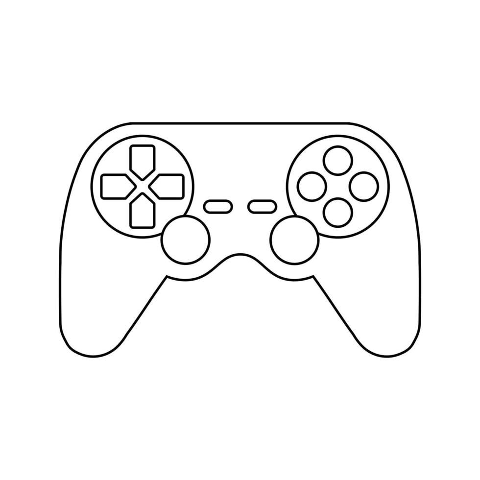 diseño plano moderno de gamepad o icono de joystick para web vector