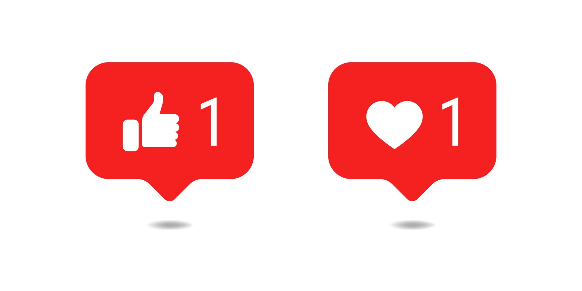 Social media speech bubble like and heart icon 3399775 Vector Art at