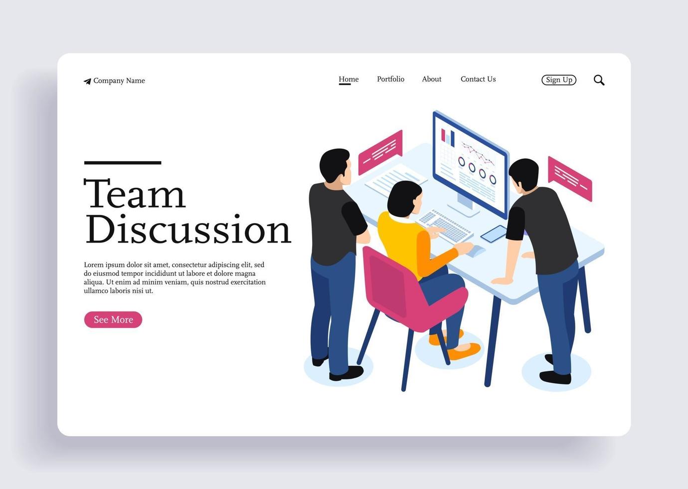 Isometric design concepts for business and finance concepts for taxes vector
