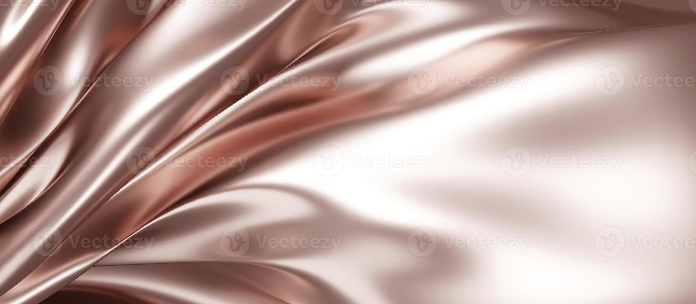 Fondo de tela de lujo de oro rosa 3D Render foto