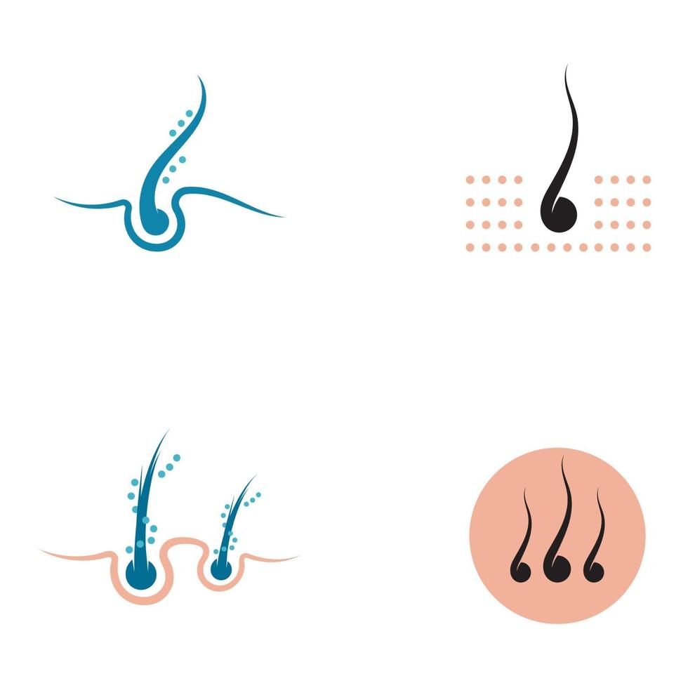 Tratamientos para el cabello logo vector icono de imagen