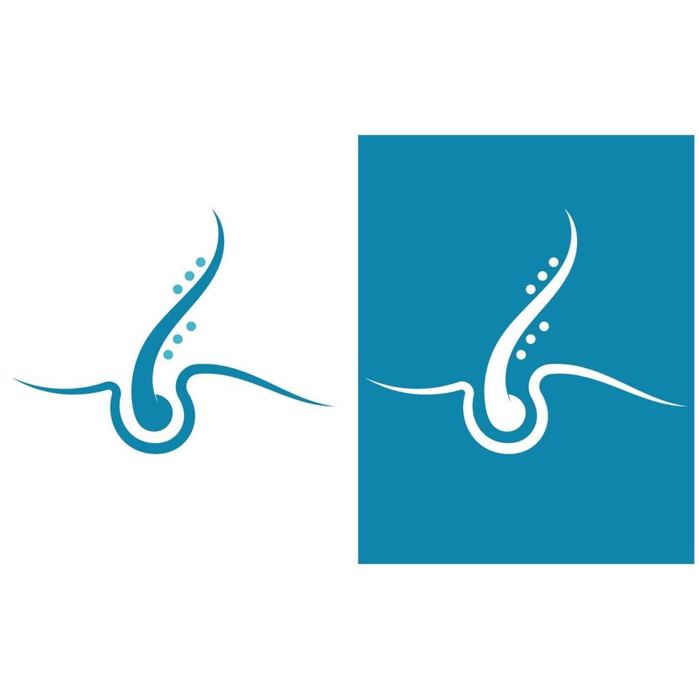 Hair treatments logo vector icon image