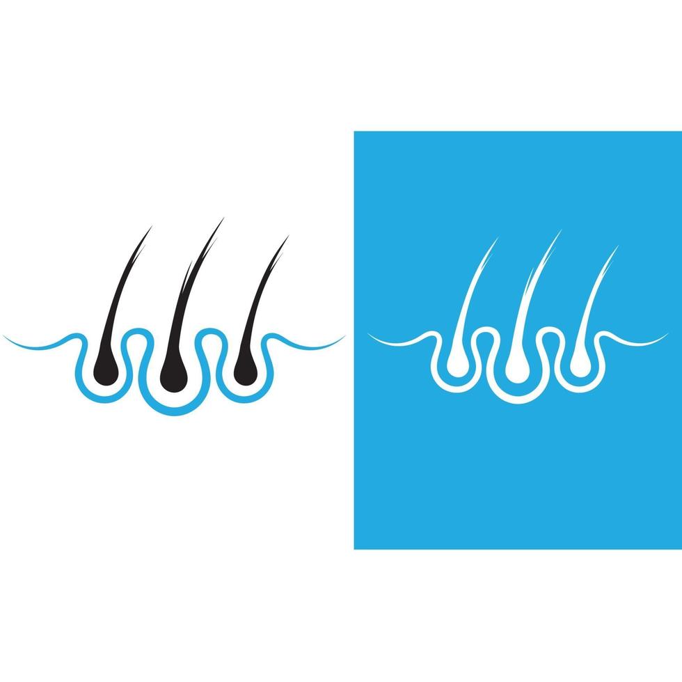 Hair treatments logo vector icon image