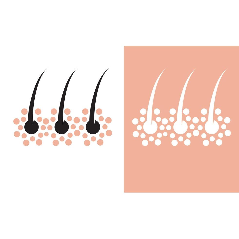 Hair treatments logo vector icon image