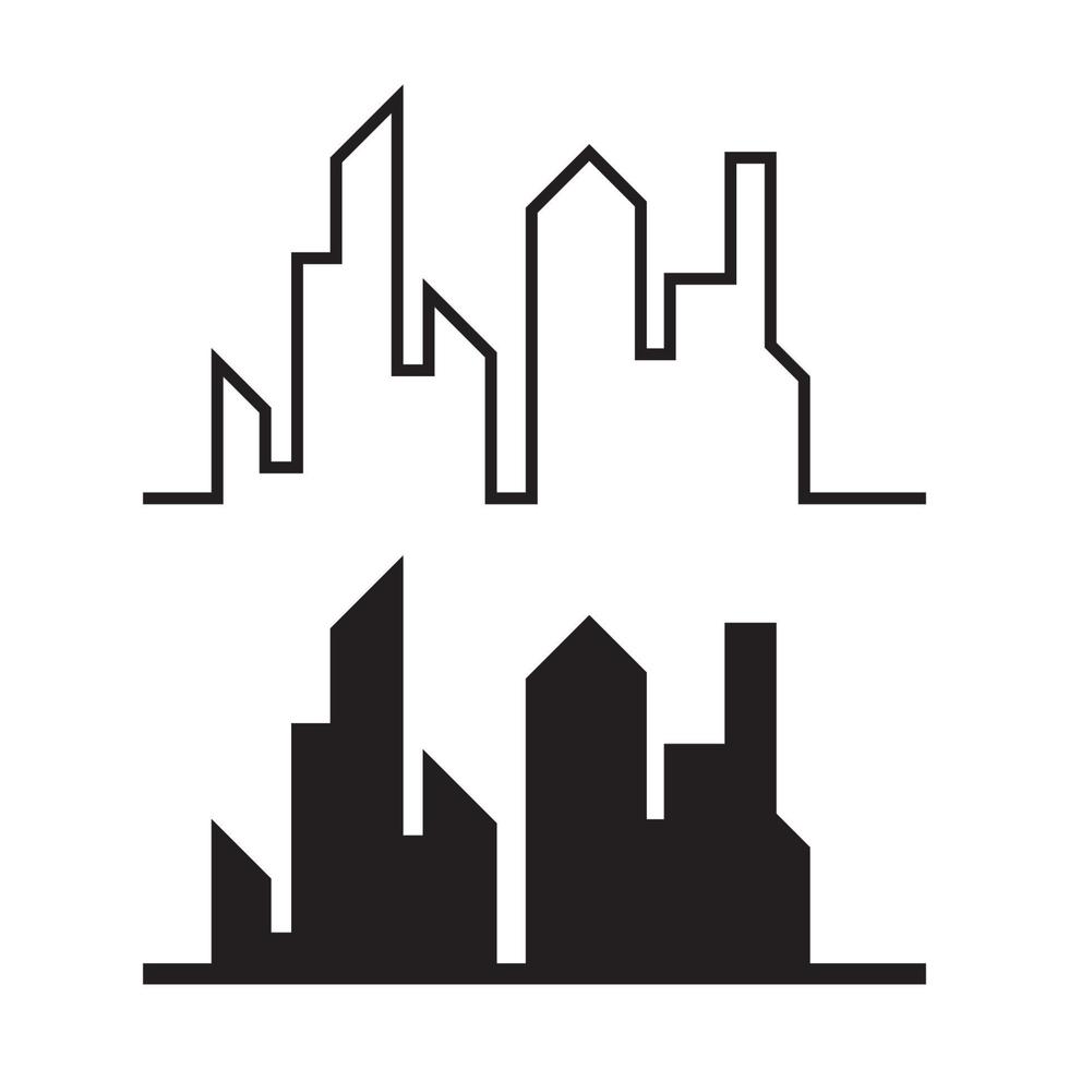 Modern City skyline . city silhouette. vector illustration in flat