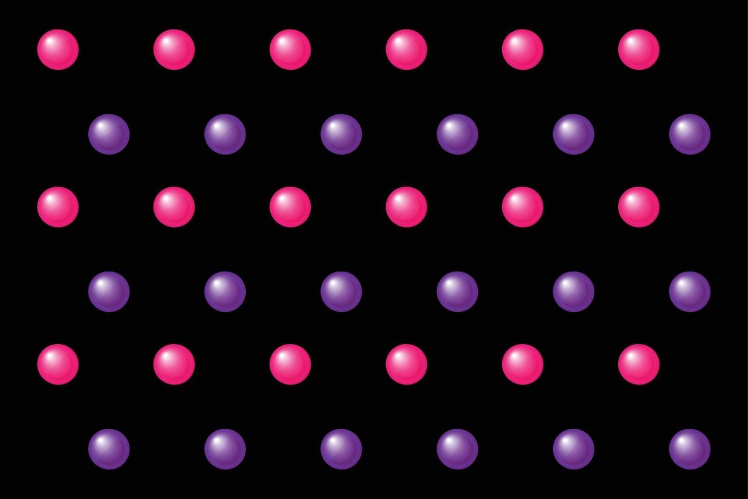 Pink and purple gradient polka dots pattern vector