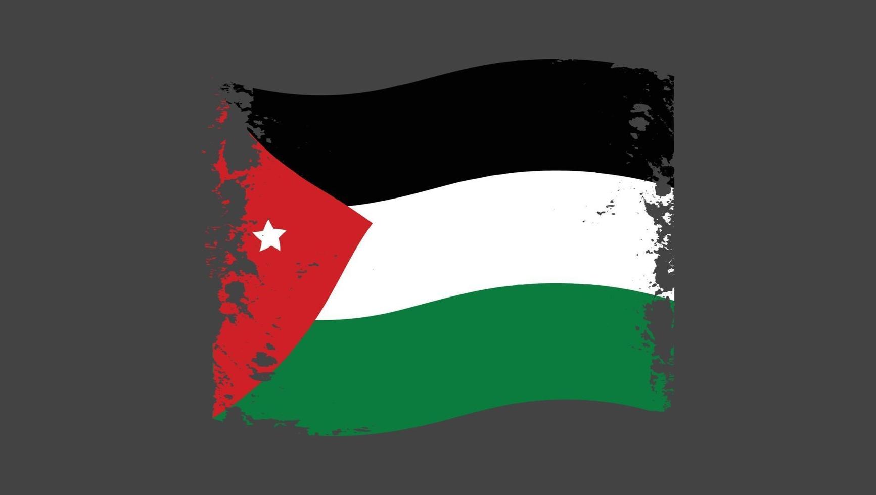 Jordan Wavy Grunge Flag vector