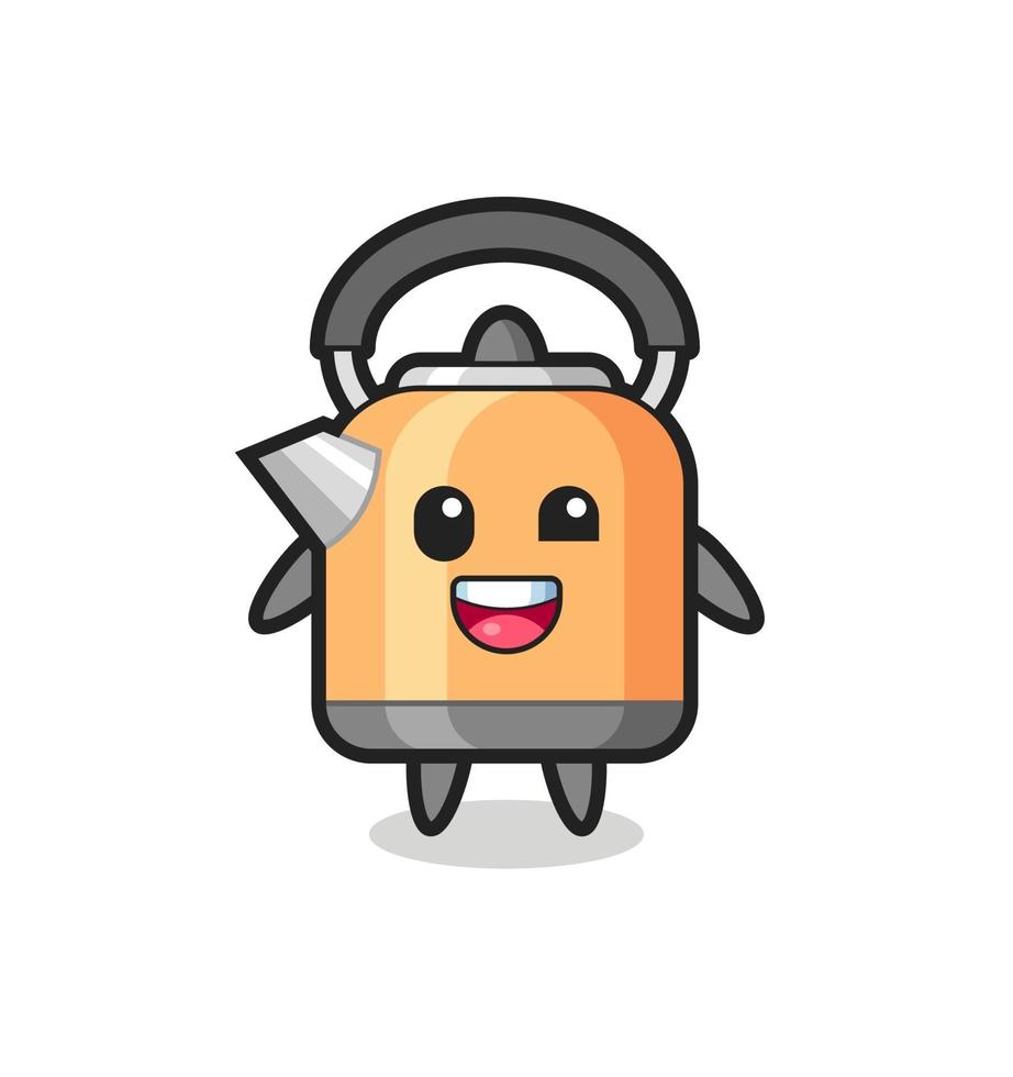 illustration of an kettle character with awkward poses vector