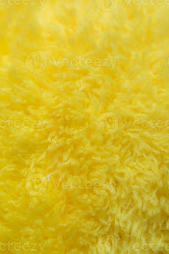 Yellow Fur of fabric surface texture photo