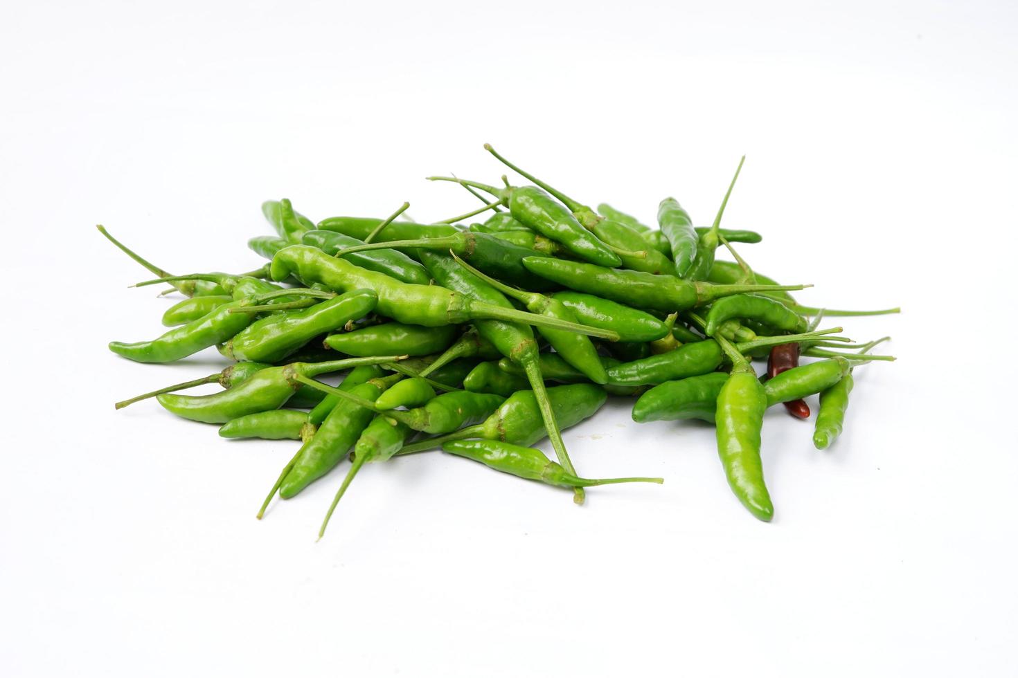 Cayenne pepper isolated on a white background photo