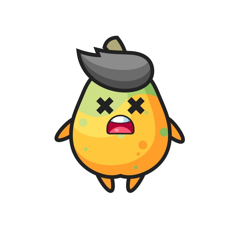 the dead papaya mascot character vector