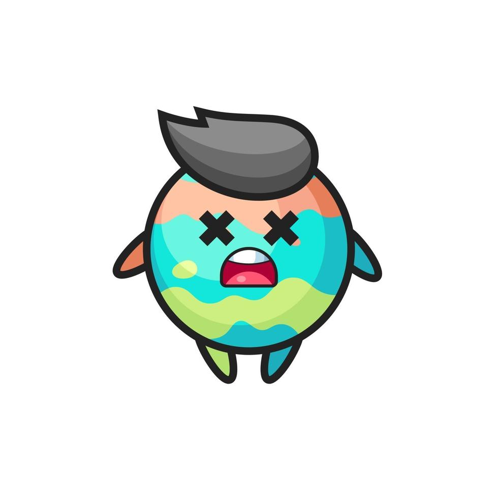 the dead bath bombs mascot character vector