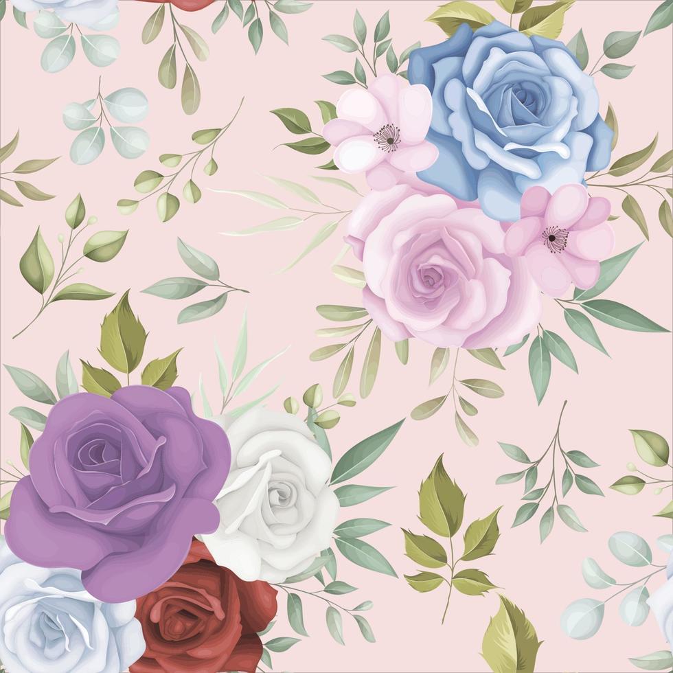 Beautiful floral seamless pattern vector