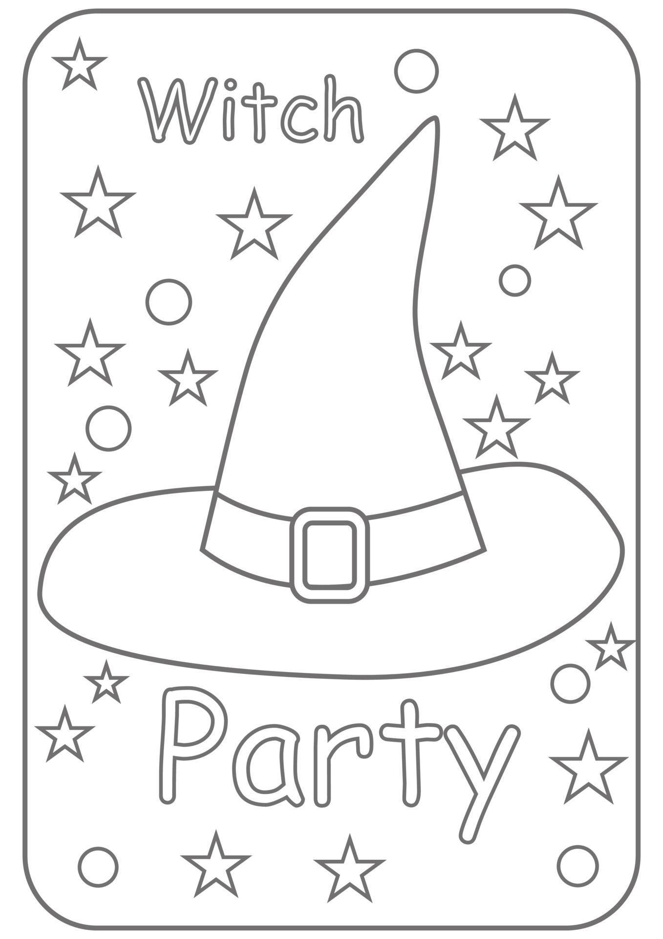 Halloween Coloring Pages Printables 3405789 Vector Art at Vecteezy
