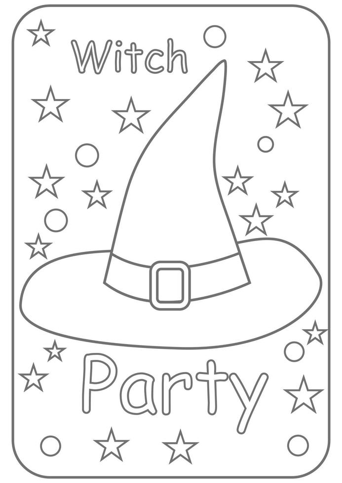 Halloween Coloring Pages Printables 3405789 Vector Art At Vecteezy