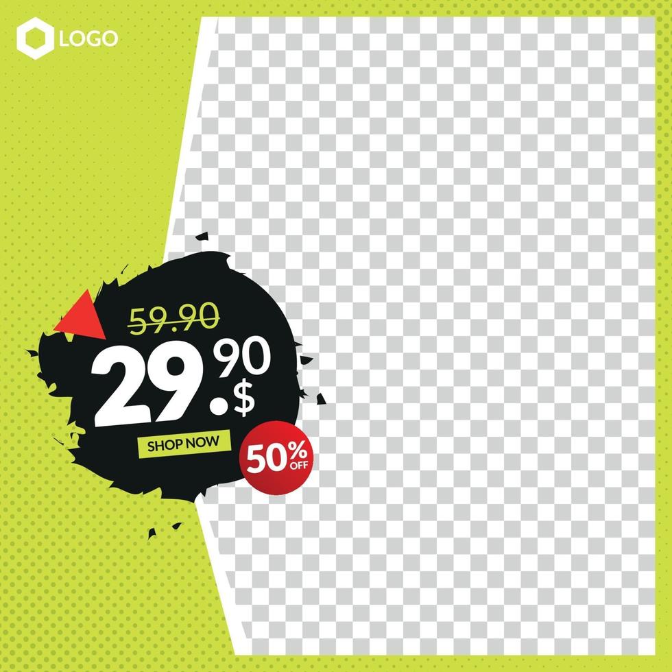 Modern Sale Banner Post, Web and Social Media vector