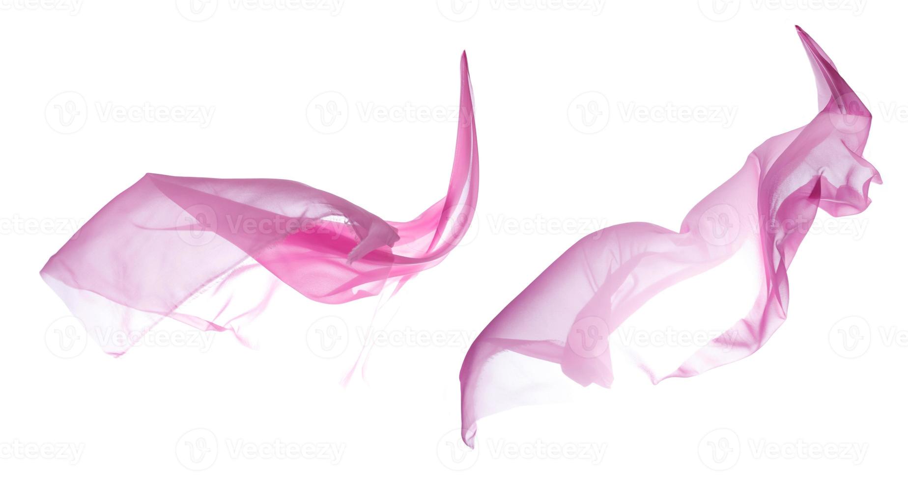 Smooth elegant transparent pink cloth photo