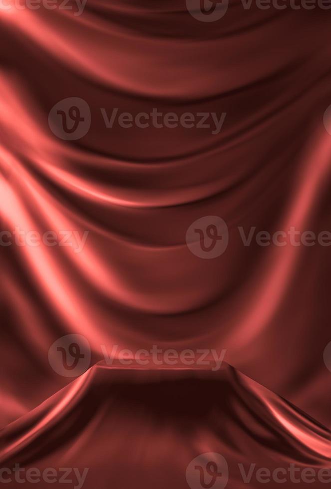Rose gold Satin Silky Cloth for podium background, photo