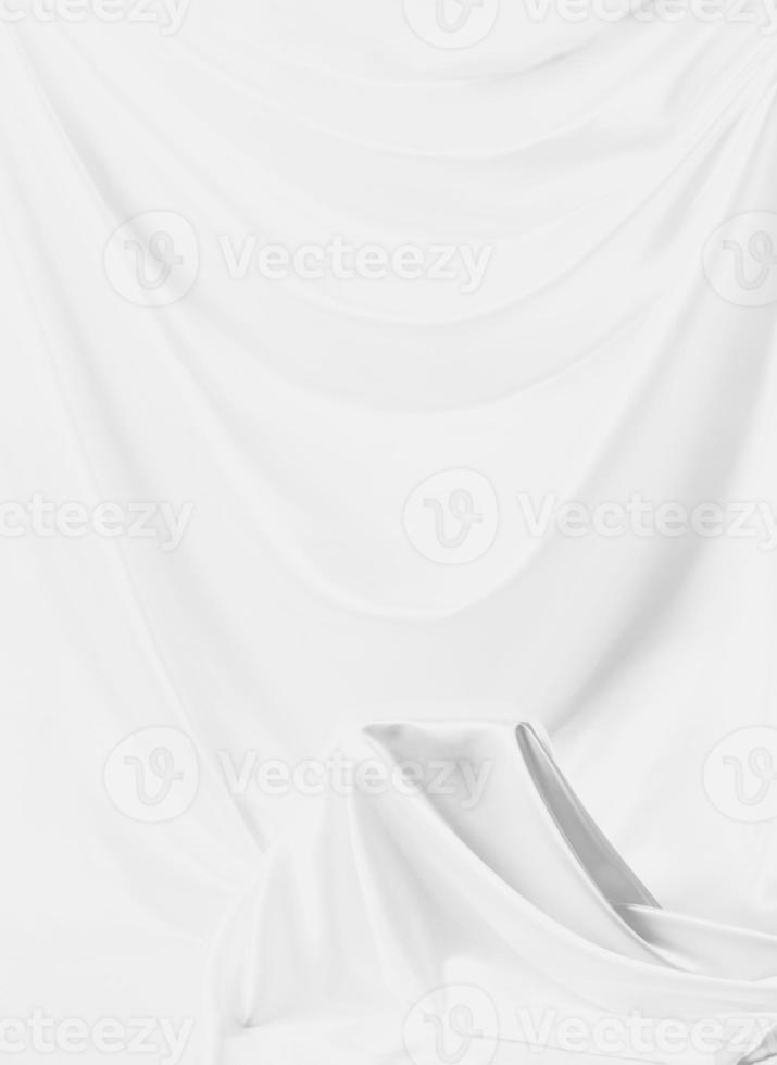 White Satin Silky Cloth for podium background, photo