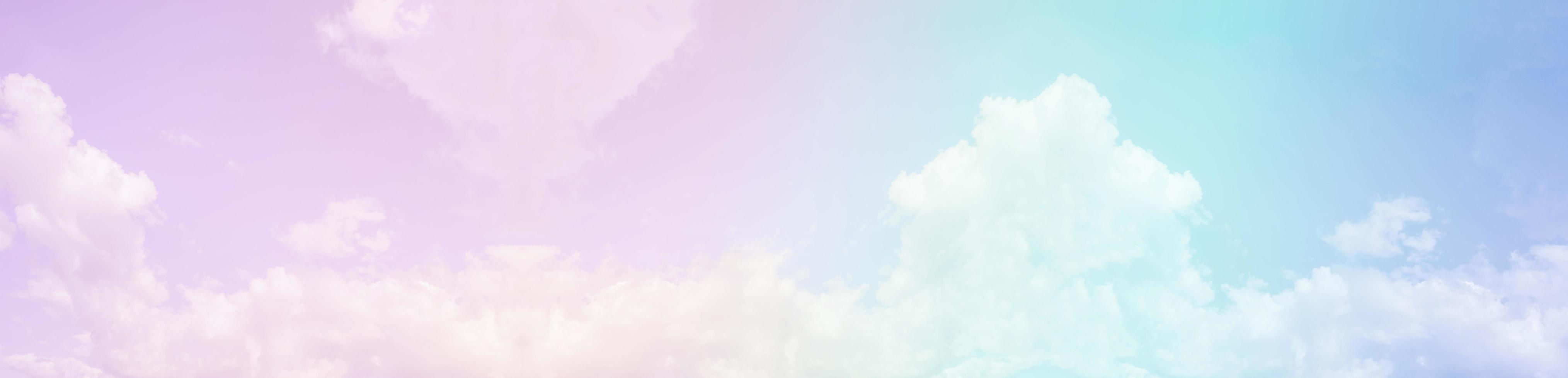 Sky and clouds on a beautiful pastel background. photo