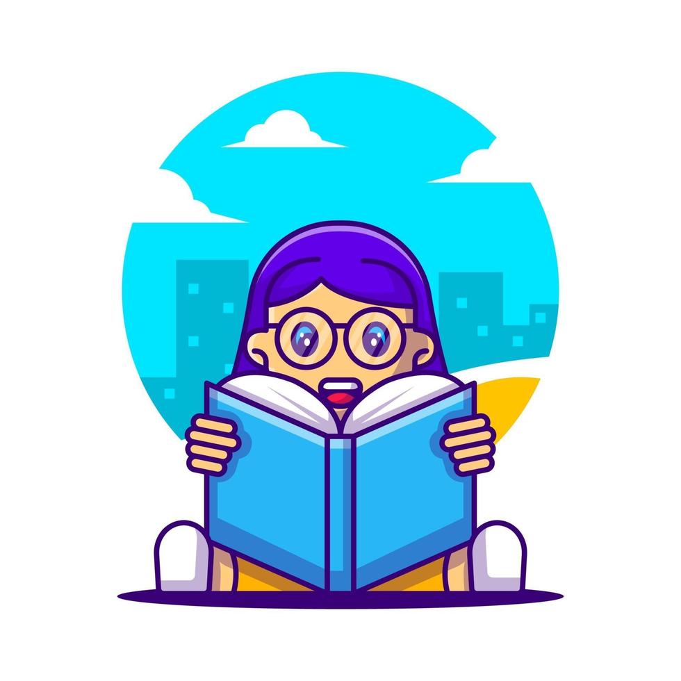Cute Cartoon Vector Illustrations Girl student reading a book. 3406203 Vector Art at Vecteezy Cute Cartoon Vector Illustrations Girl student reading a book. 3406203 Vector Art at Vecteezy