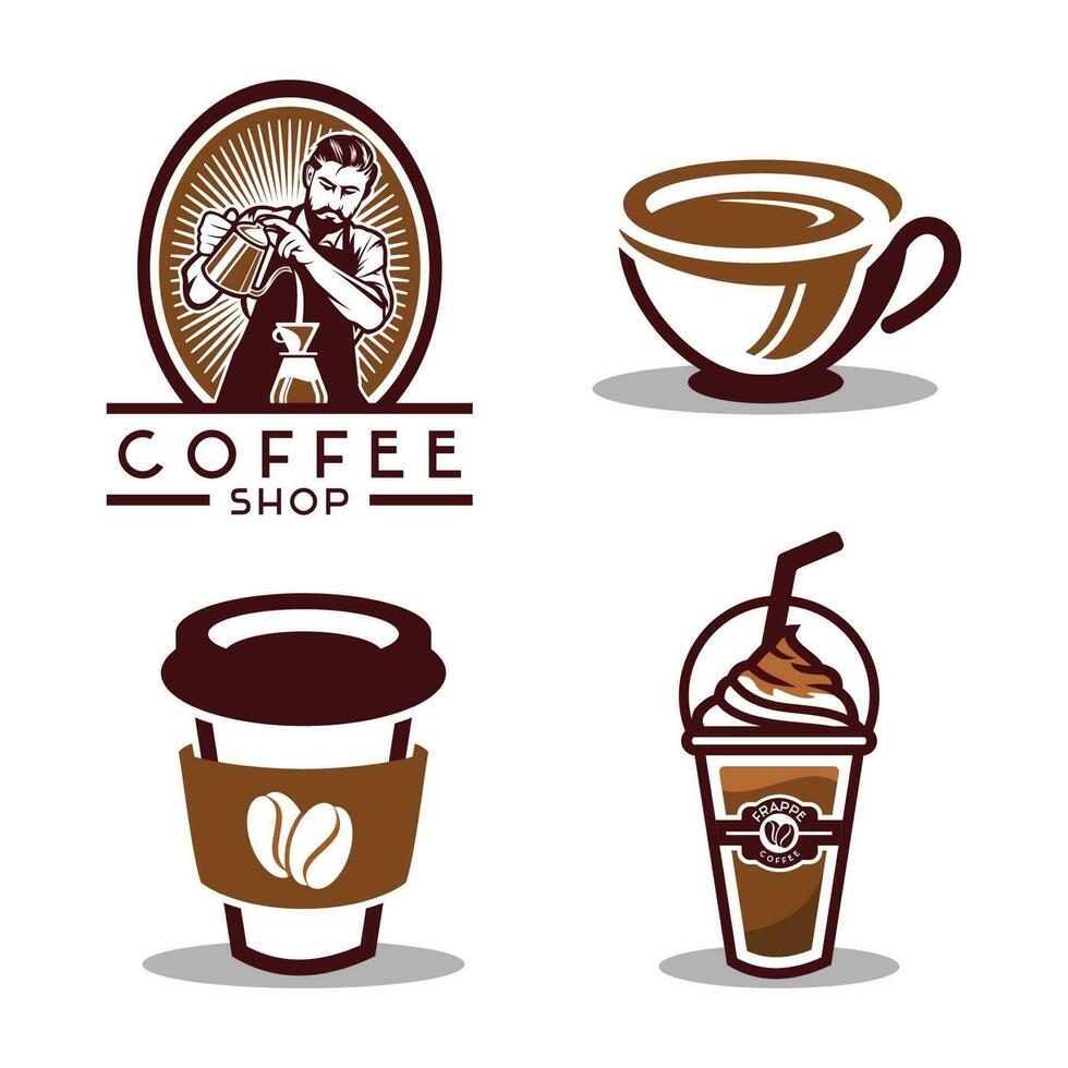 coffee shop logo vector