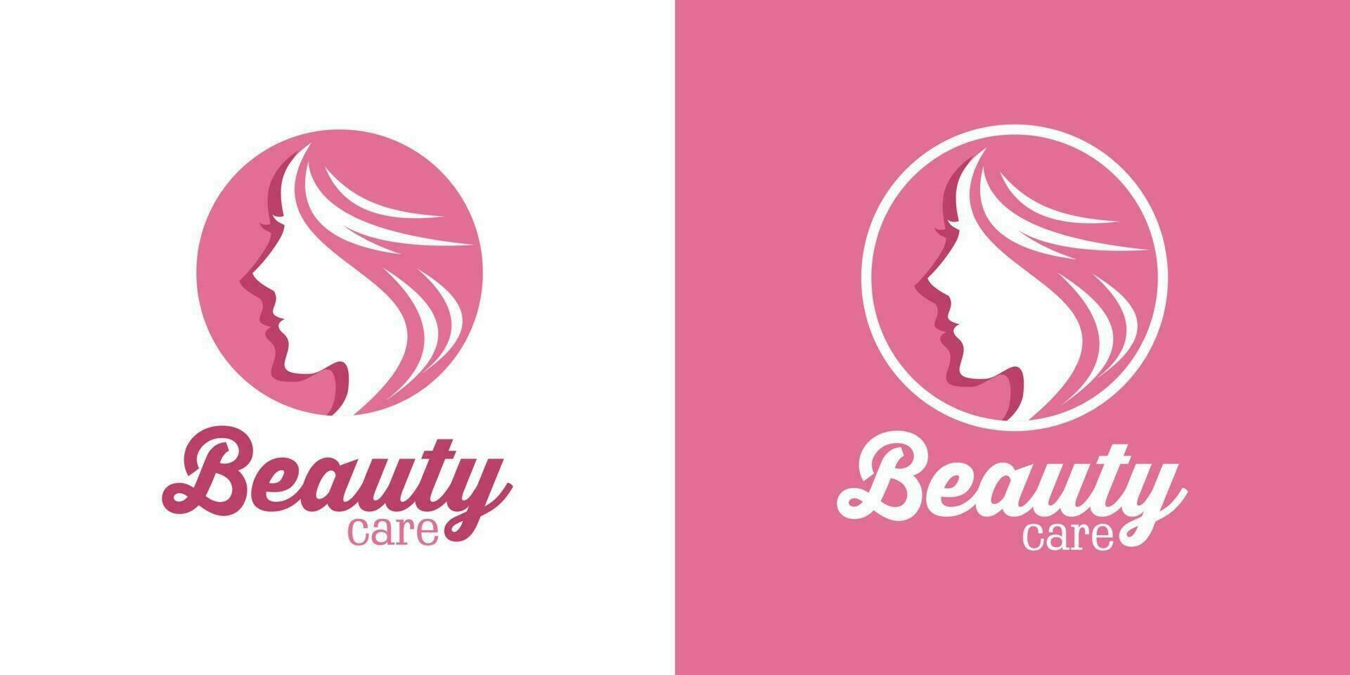 logo de cuidado de belleza vector