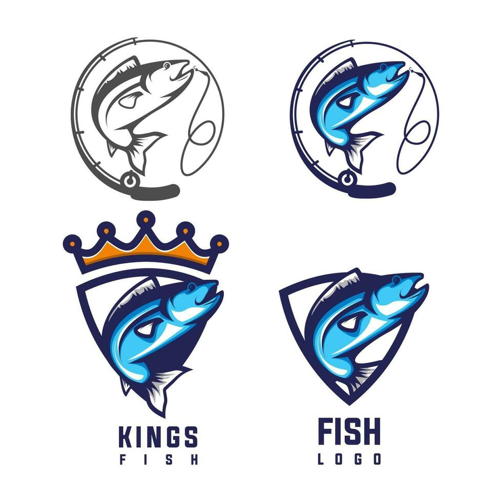 fish logo vector