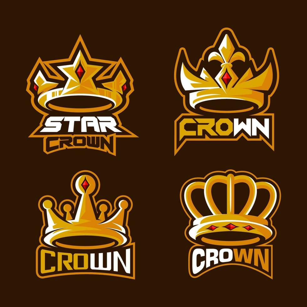 compilación del vector del logotipo de la corona