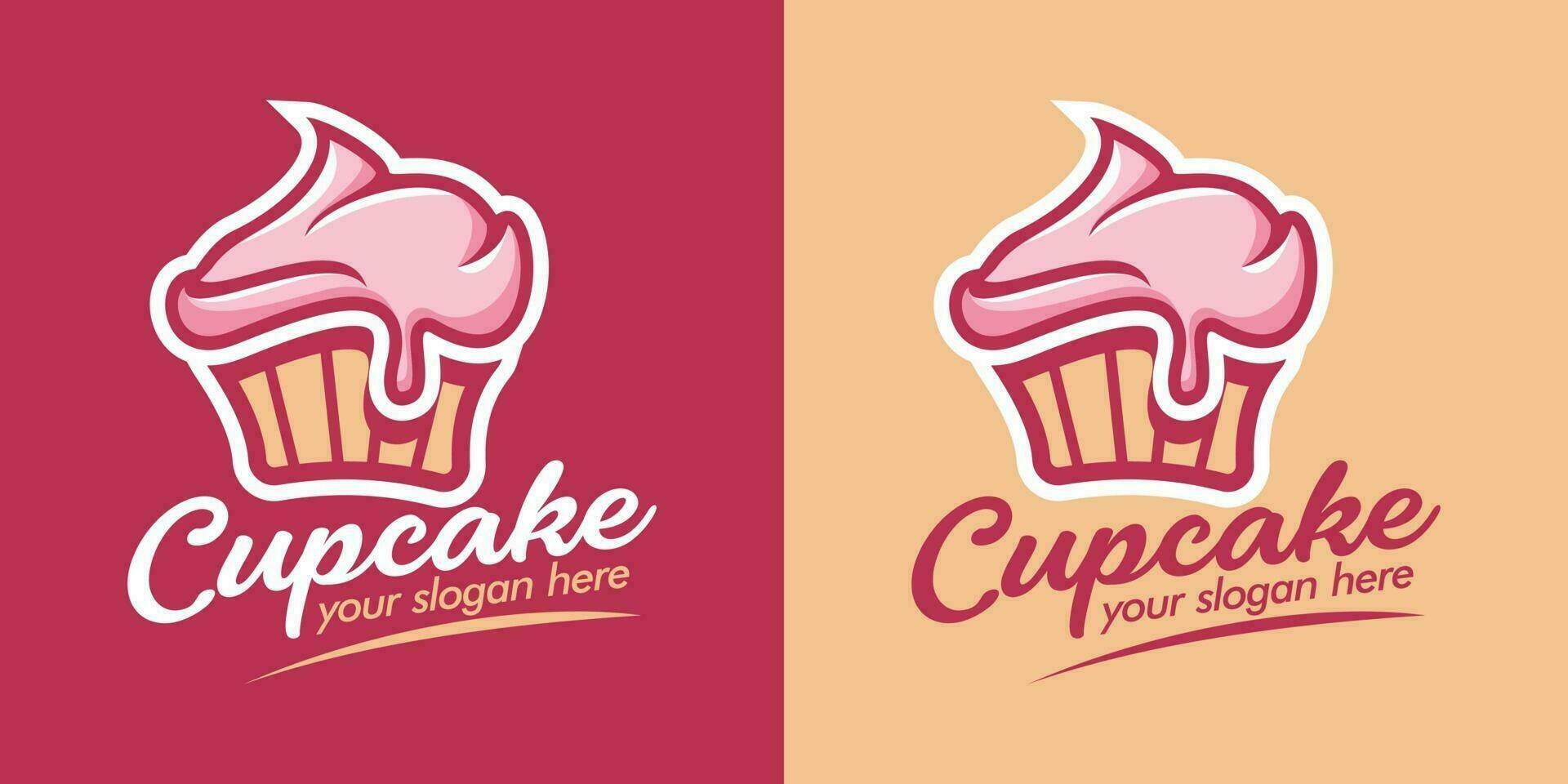 cupcake logo vector