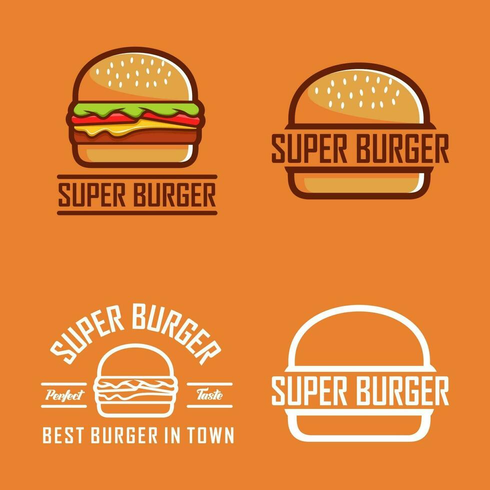 burger logo vector