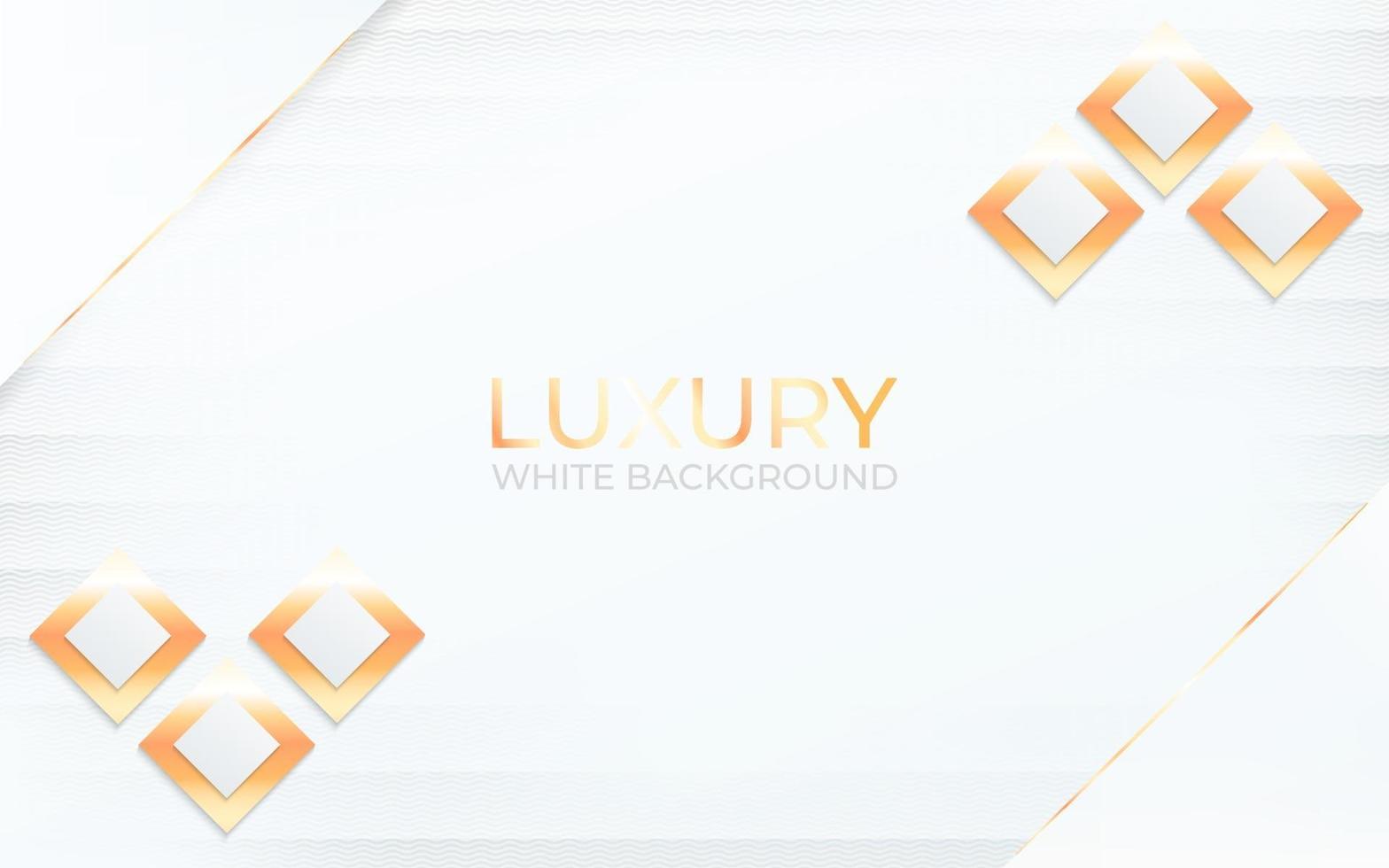 abstract luxury white background with golden style. vector