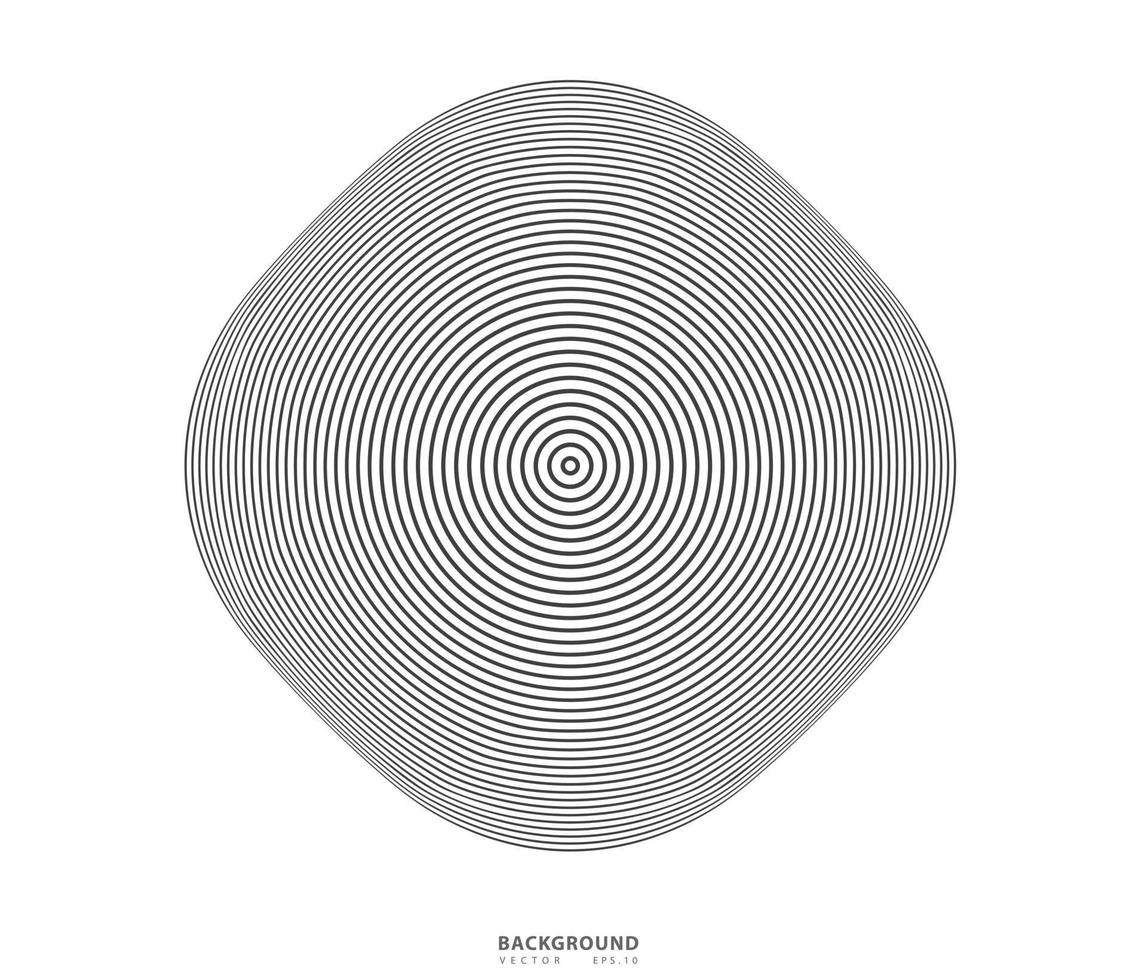 Concentric circle elements. Element for graphic vector