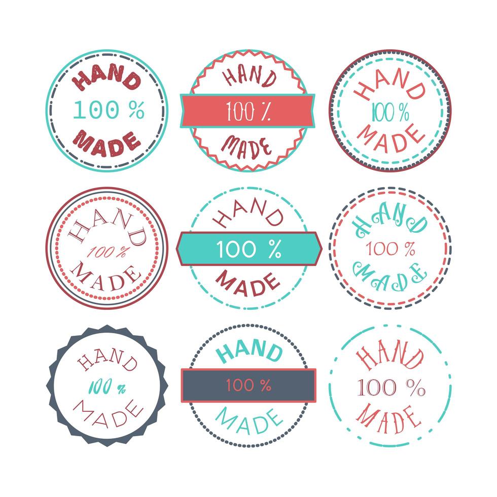 Hand Made Badge vector